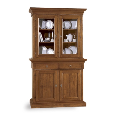 italienischer Vitrine Bordata 4 türig von Arte Povera
